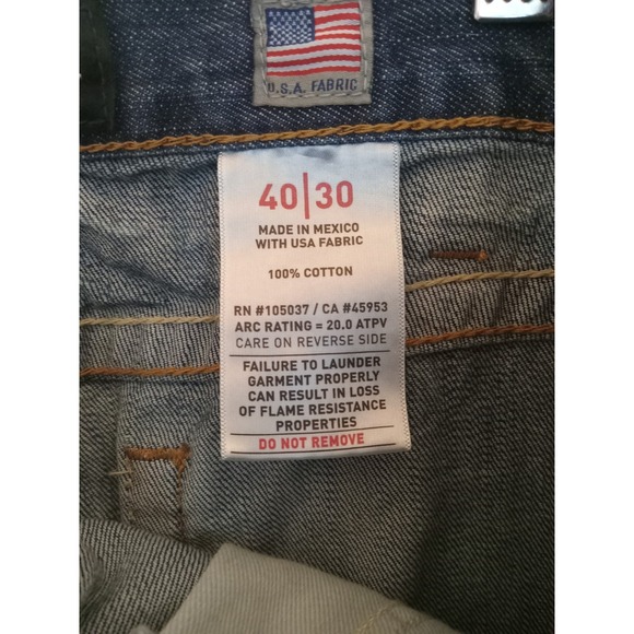 Ariat FR M4 Relaxed Boot Jeans Mens 40x30 Dark Wash Bootcut CAT 2 2112 20.0 ATPV - Picture 15 of 16